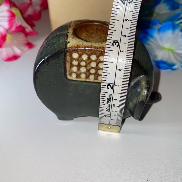 Stoneware Otagiri Japan Elephant Candleholder Vintage Mid-Century Figure - Picture 13 of 14